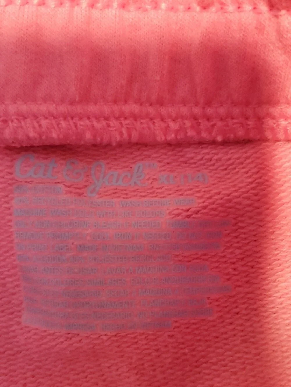 Cat & Jack Pink Elastic Waist Terry Shorts